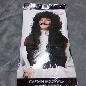 Captain Hook Wig with mustache